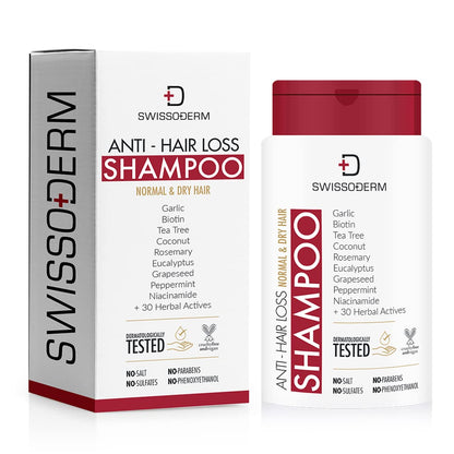Swissoderm Hair Loss Shampoo - Normal & Dry Hair | 300 ml