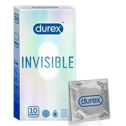 Durex Ultra-Thin Condoms - 10 Pack, Sensitive, Reliable Contraceptive Protection