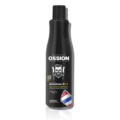 Morfose Ossion Premium Barber Purifying Shampoo 17oz - Nourishing Formula | Salon Quality