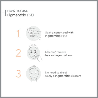 Bioderma Pigmentbio H2O Micellar Makeup Remover for Sensitive Skin - 8.45 fl oz Gentle Skincare