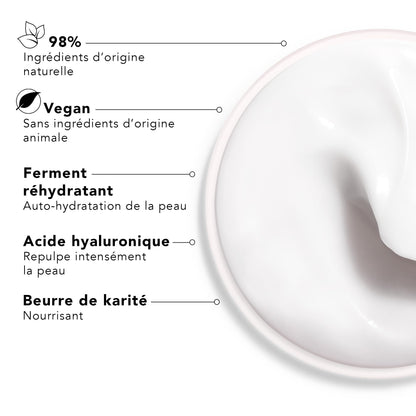 Lierac Hydragenist Moisturizing Cream for Dry Skin - 50ml, Natural Ingredients, Radiant & Hydrated Skin