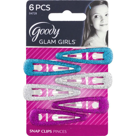 Goody Tween Girls Glitter Contour Clip Barrettes