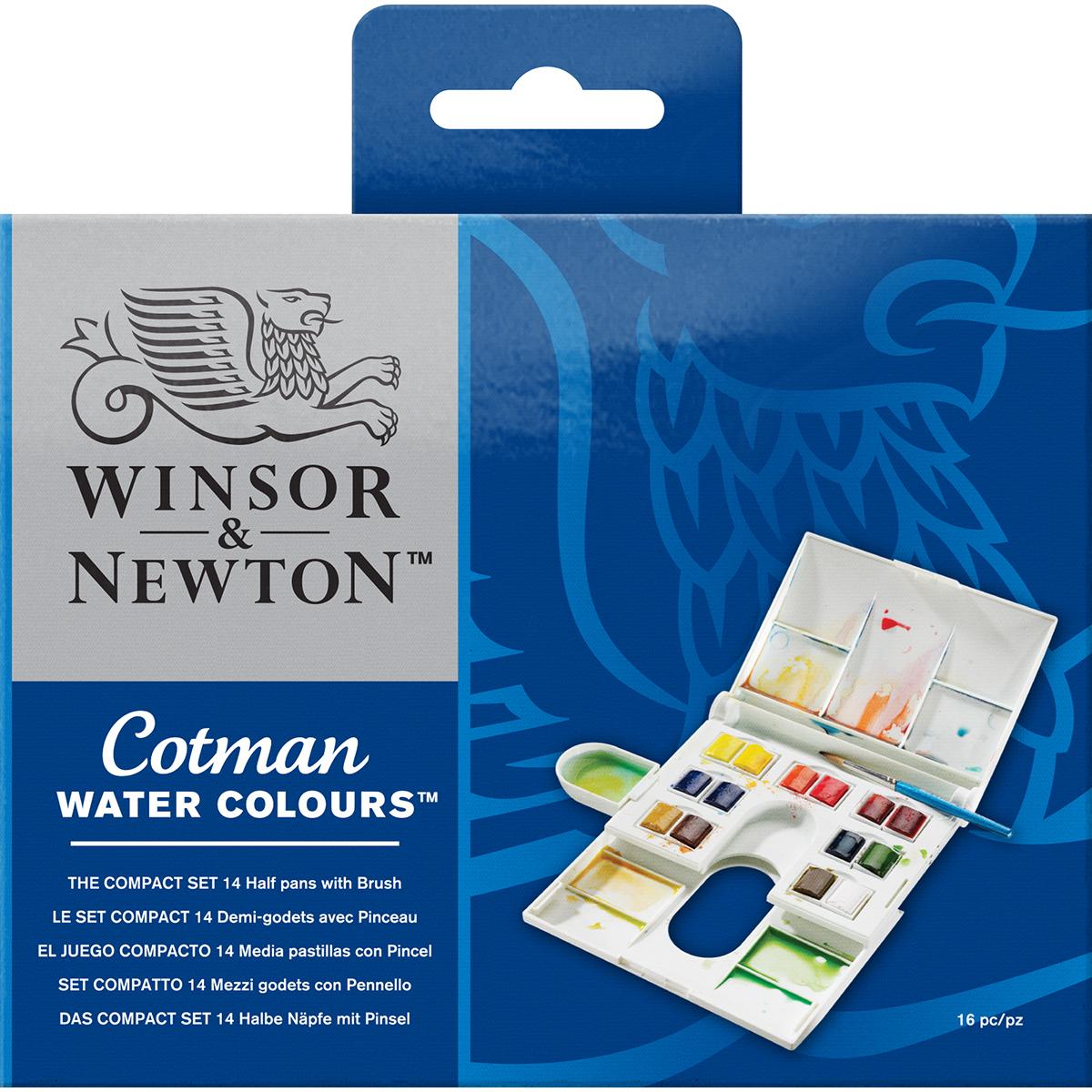 WINSOR&NEWTON COTMAN WATERCOLOUR 16 PC BLUE