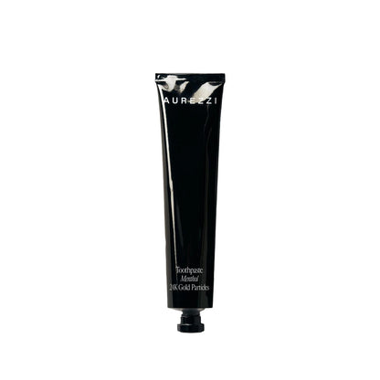 Aurezzi Menthol 24K Gold Particle Black Toothpaste 75 ml