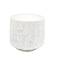 White Flower Pot Plastic Planter