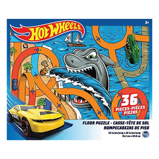 Hot Wheels Shark Bite Floor Puzzle (36 Pieces)