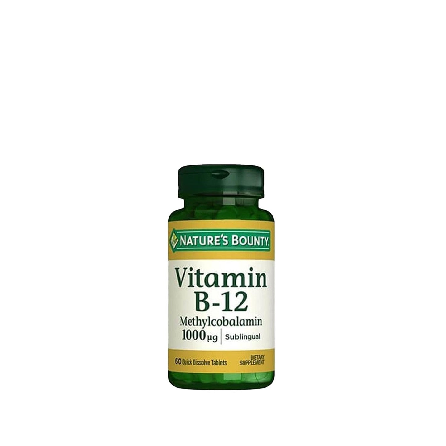 Nature's Bounty Vitamin B12 Methylcobalamin 1000 mcg Sublingual Tablets - 60 Count - B12 Support