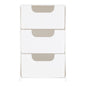 Eklips 3-Piece Clear Makeup Organizer Set
