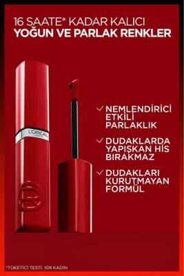 Loreal Paris Infaillible: Rouge Paris Liquid Lipstick - Intense Color, Long Lasting Glossy Shine - Vibrant Red Liquid Lipstick