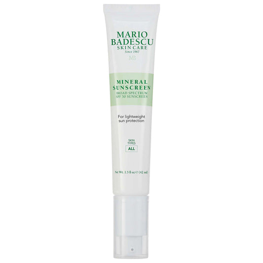 Mario Badescu Mineral Sunscreen SPF 30 - Broad-Spectrum Sun Protection, Cruelty-Free Skincare