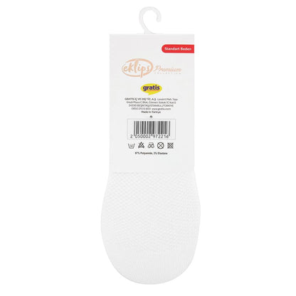 Eklips Premium Micro Blue & White No-Show Socks 2-Pack