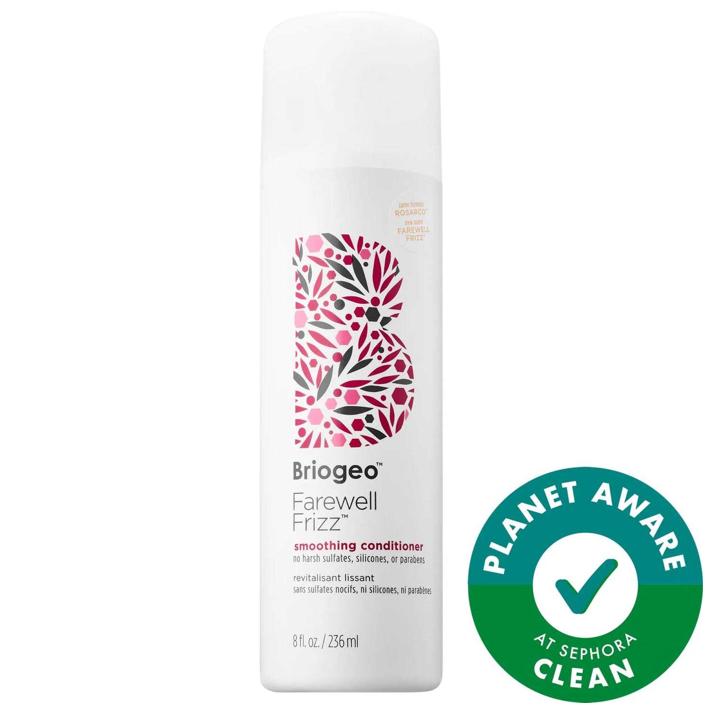 Briogeo Farewell Frizz Smoothing Conditioner - Natural Frizz-Fighting Hair Care for All Hair Types