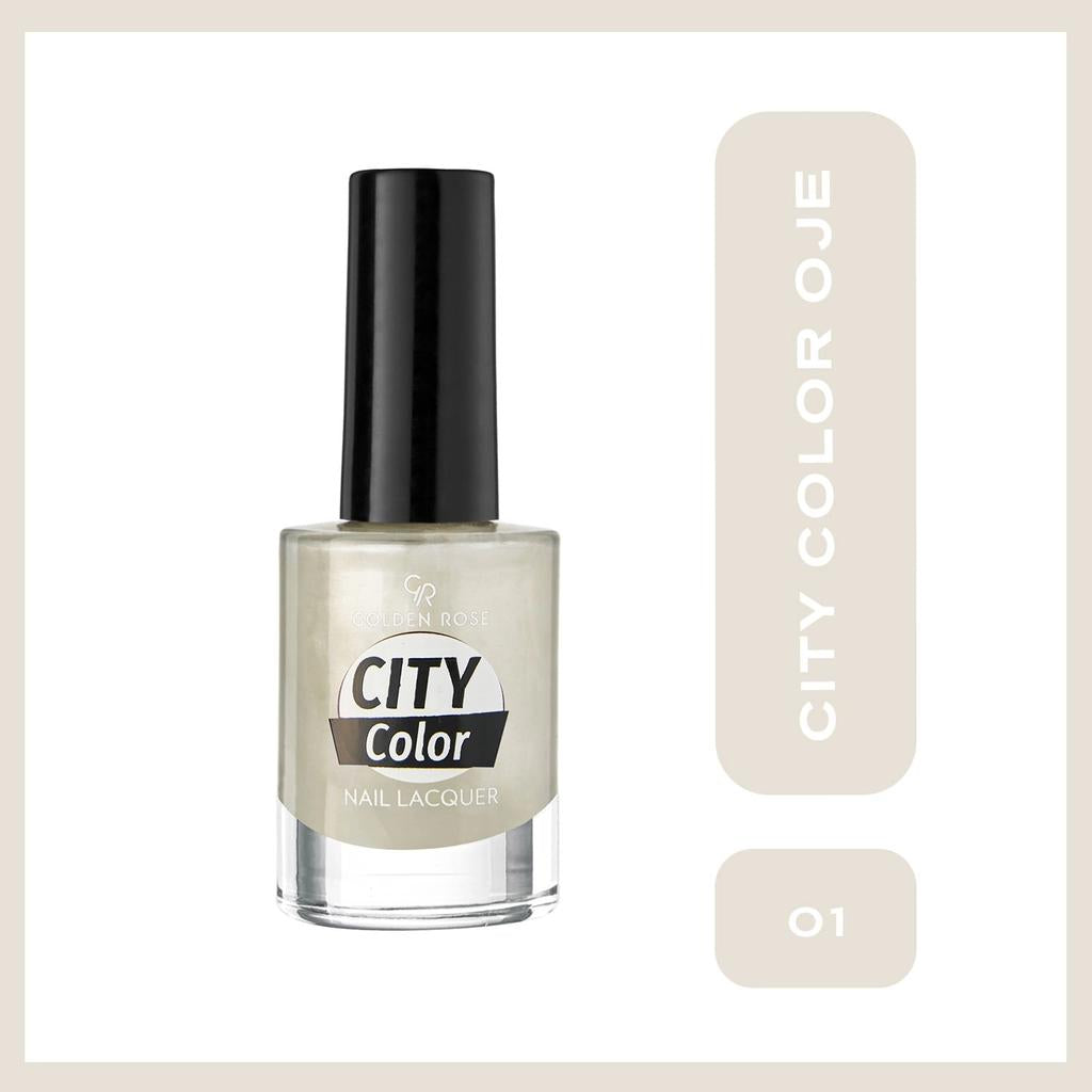 Golden Rose City Color Nail Lacquer 01 High-Shine Nail Polish
