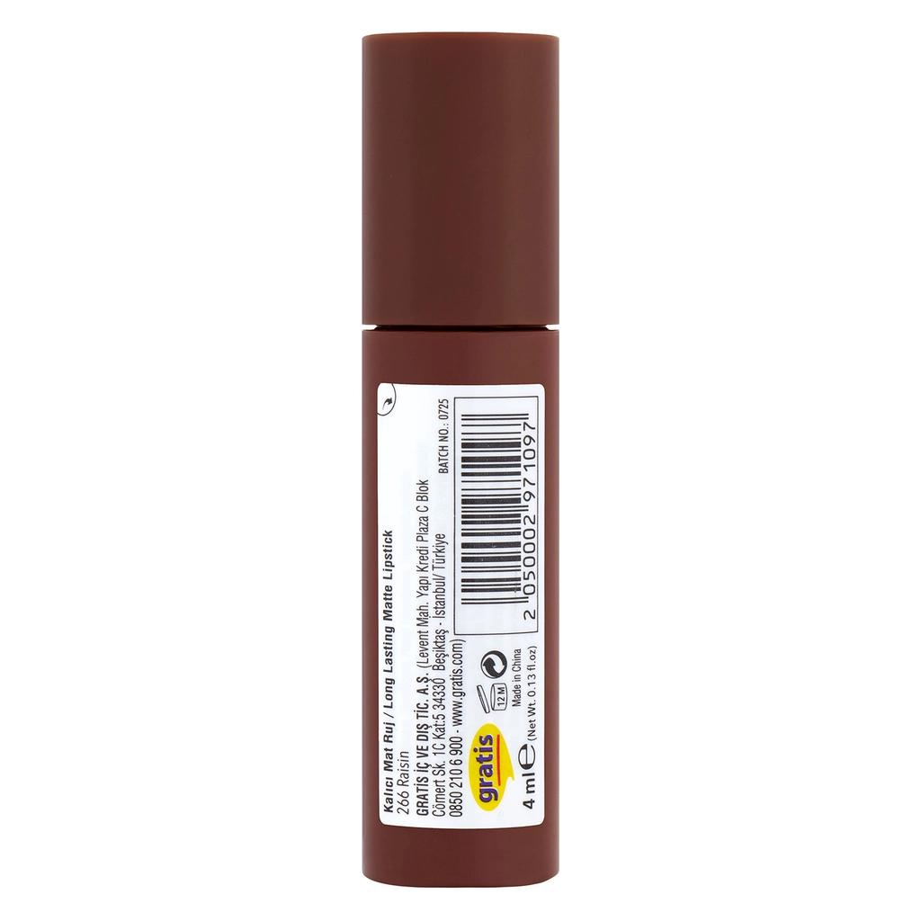Beaulis Stay It Matte Liquid Lipstick 266 Raisin