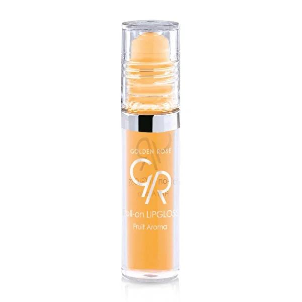 Golden Rose Fruity Lip Gloss - Moisturizing Roll-On with Fruit Extracts
