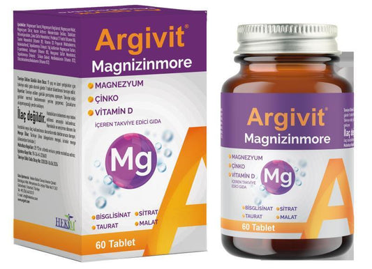 Argivit Magnizinmore: Magnesium, Zinc & Vitamin D Supplement - Boost Energy, Support Immunity & Enhance Overall Health