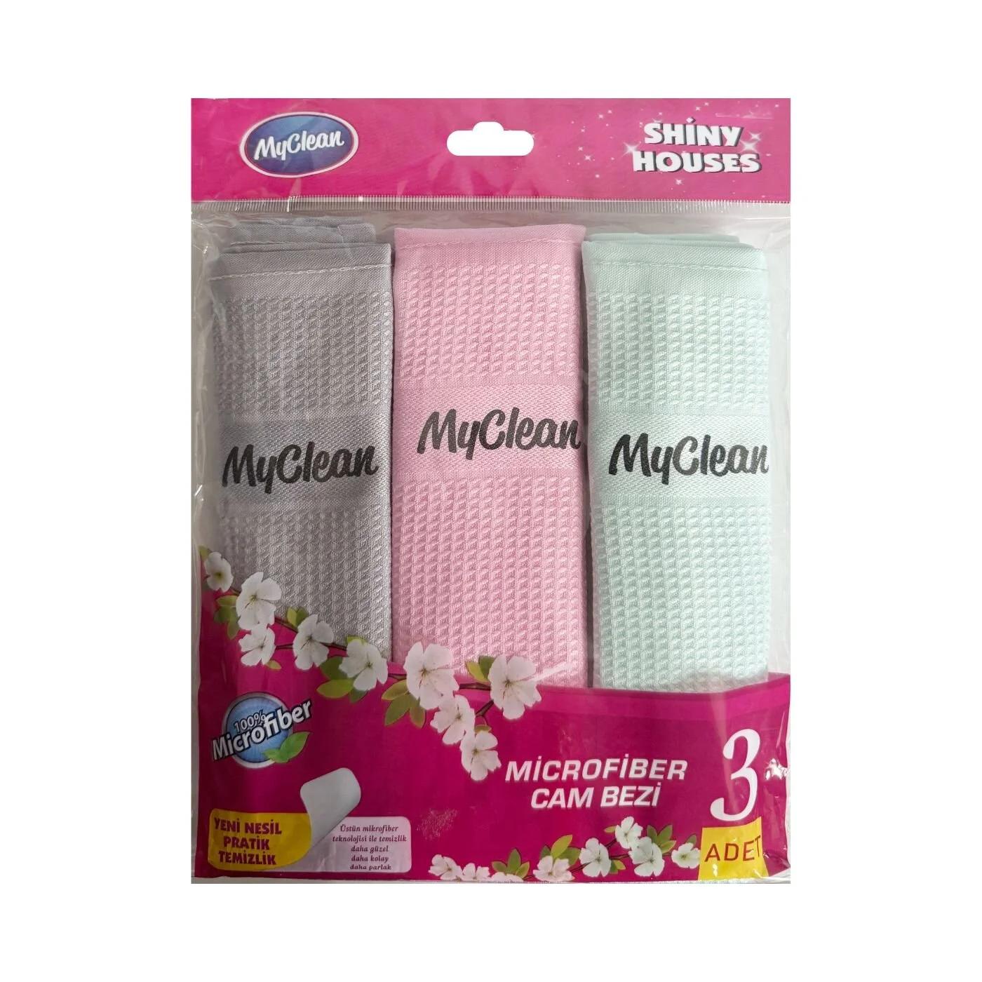 MyClean Microfiber Glass Cleaning Cloths 3-Pack