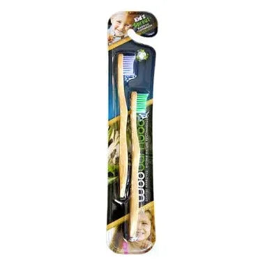 Woobamboo Super Soft  Bamboo Sprout Kids Toothbrush 2-Pack
