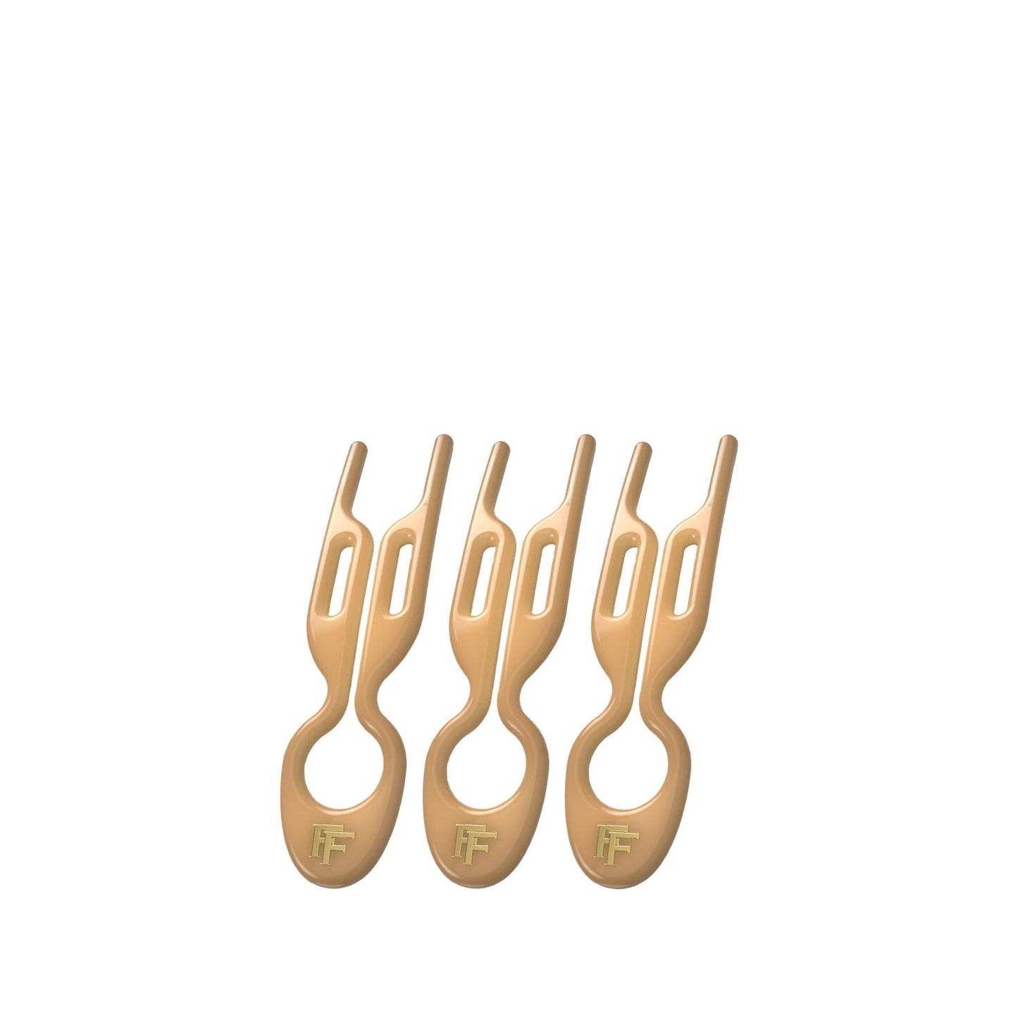 Fiona Franchimon No. 1 Hairpin Caramel Strong Hold 3-Pack
