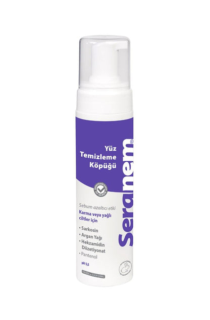 Seranem Facial Cleansing Foam 200ml - Gentle Skincare for Effective Face Cleaning