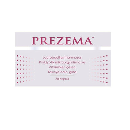 Prezema Probiotic Supplement with Biotin and Vitamin D3 - 30 Capsules for Gut Health and Immune System Support