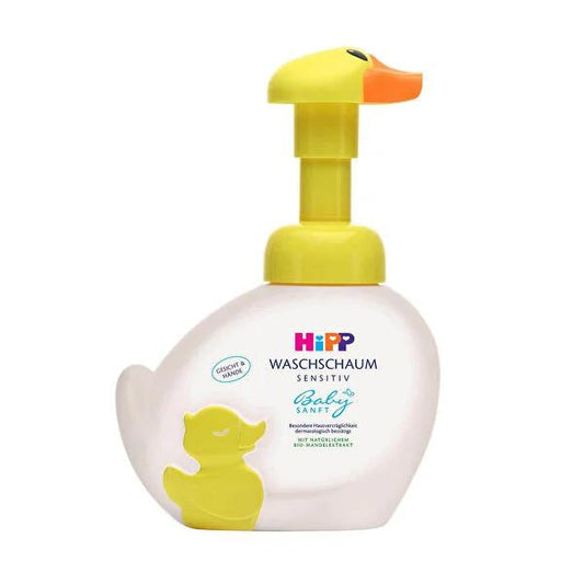 Hipp Baby Wash Foam - Natural, Hypoallergenic, and Gentle Cleansing for Sensitive Skin - 8.45 fl oz