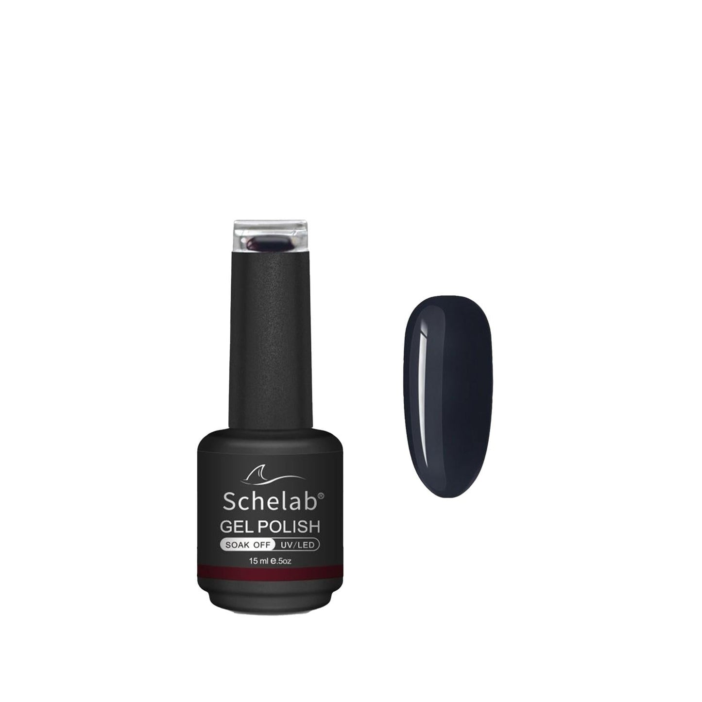 Schelab One Step Gel Asphalt Nail Polish - Long Lasting 15ml Gel Nail Polish for Durable Nail Color Finish