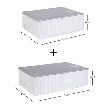 Ocean Home Storage Baskets/Set - Practical & Decorative Storage Solution for Home Textiles, 2-Piece Polypropylene Basket Set