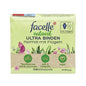 Facelle Natural Ultra Feminine Hygiene Pads with Wings: Breathable, Vegan, & Dermatologically Tested for Sensitive Skin - 14 Count