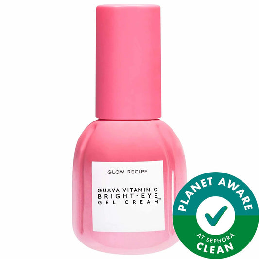 Guava Vitamin C Bright-Eye Gel Cream: Reduce Dark Circles & Puffiness with Vegan, Cruelty-Free Brightening Eye Treatment