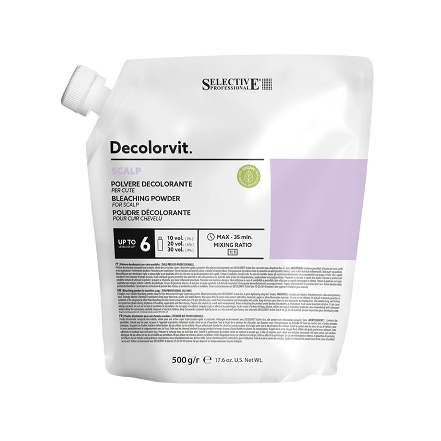 Selective Professional Decolorvit Scalp Bleaching Powder 500g