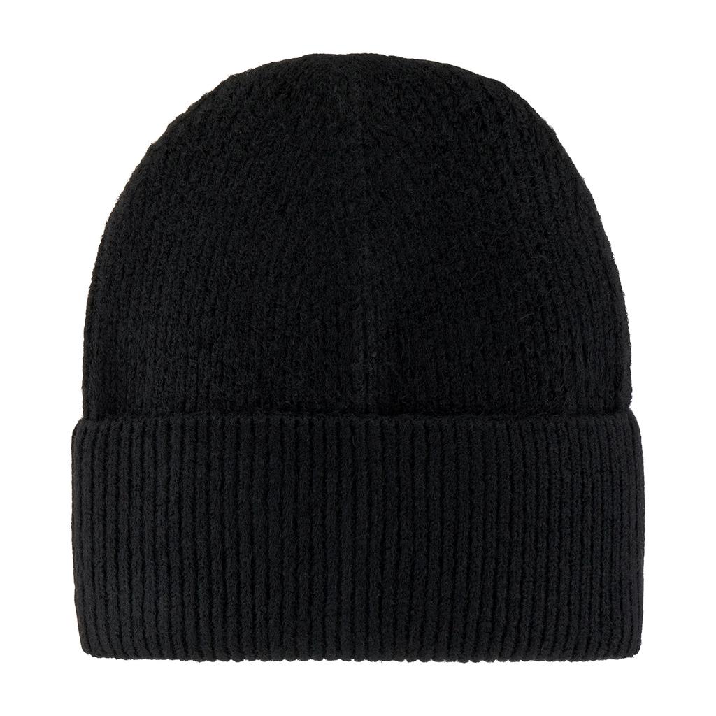 Eklips Glittery Black Beanie for Warm Winter Style