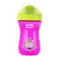 Chicco Baby Training Cup 12m+ - Pink Floral, 266ml, Easy Transition to Regular Cups for Toddlers