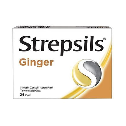 Strepsils Ginger Lozenges for Throat Comfort 24 Count