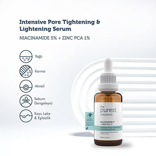 The Purest Solutions Niacinamide 5% + Zinc PCA 1% Acne Serum for Oily Skin - 1.01 fl oz