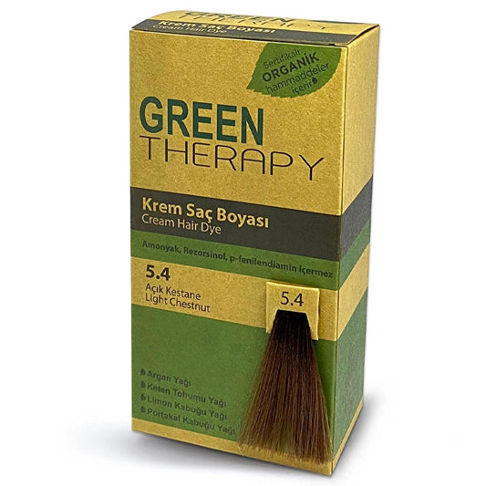 Green Therapy Hair Dye 5.4 Light Chestnut