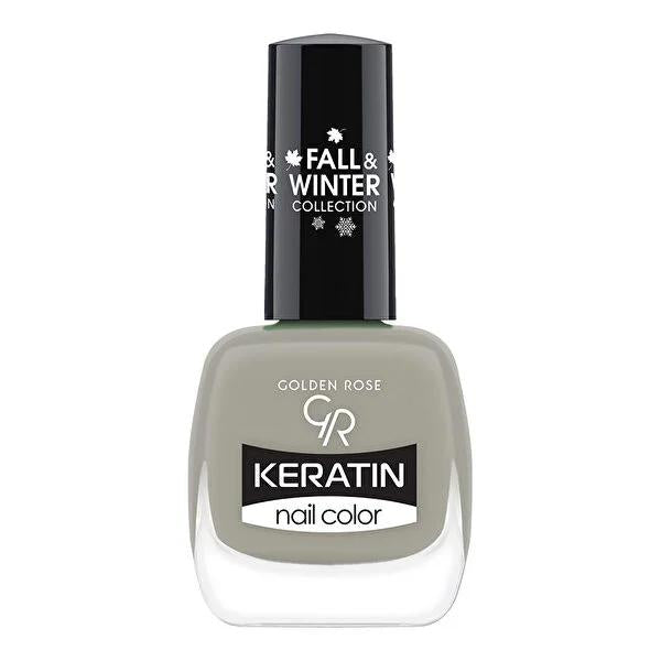 Golden Rose Keratin Nail Polish - Long Lasting & Nourishing Nail Color for Fall & Winter