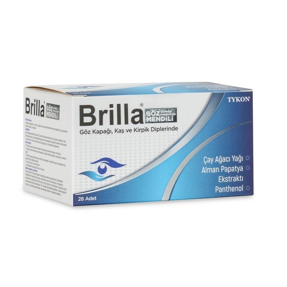 Brilla Eye Contour Cleansing Wipes for Sensitive Skin 28 Count