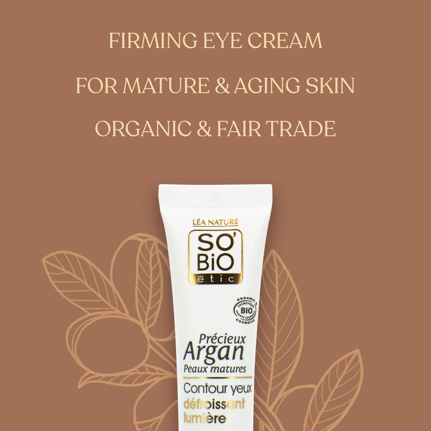 SO’BiO Argan Brightening & Smoothing Eye Cream 0.5 oz