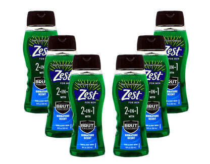 Brut Attraction Men's Shower Gel 16.9FL OZ - Hydrating Formula | 500ml