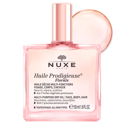 Nuxe Huile Prodigieuse Florale Multi-Purpose Dry Oil & Shower Gel Set - Nourishing Botanical Skincare & Haircare