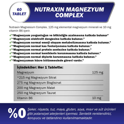 Nutraxin Magnesium Complex Food Supplement