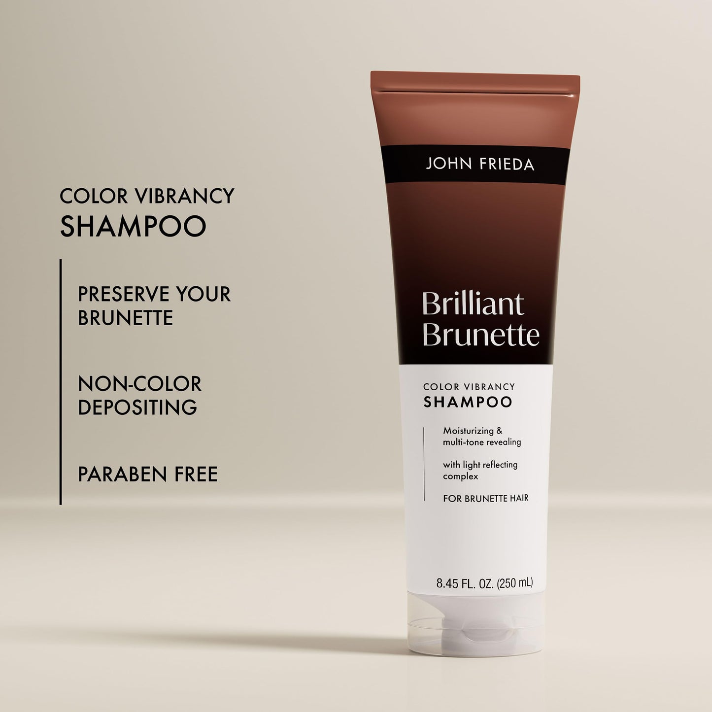 John Frieda Brilliant Brunette Color Enhancing Shampoo for Vibrant Brown Hair - 8.45 fl oz