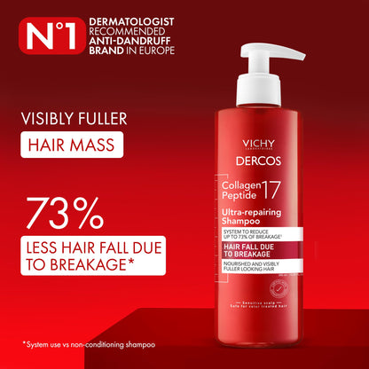 Vichy Dercos Oil Control Shampoo - Dermatological Anti-Dandruff Shampoo for Oily Hair, Paraben-Free, 6.76 fl oz