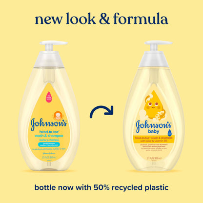 Johnson's Baby Shampoo 200ml - Gentle Formula | Hypoallergenic