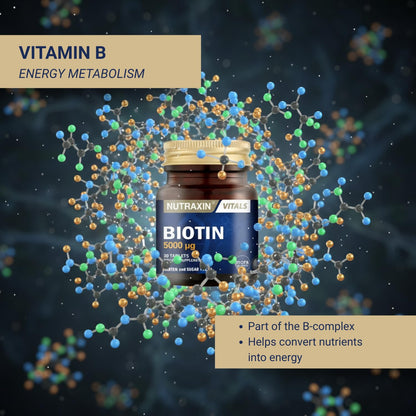 Nutraxin Biotin 5000 mcg 30 Tablets