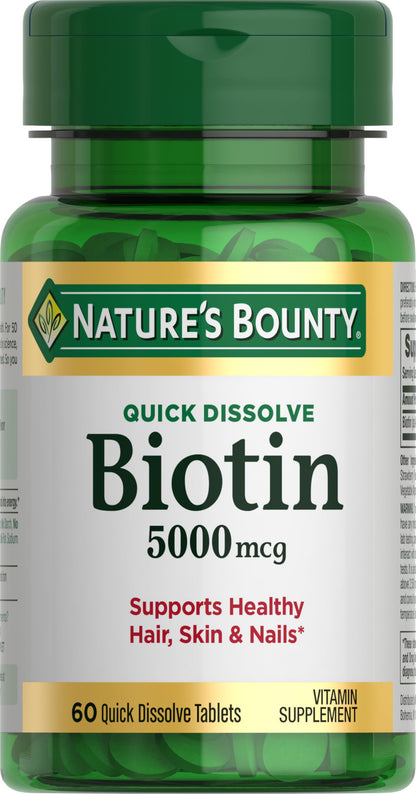 Nature's Bounty Biotin 2500 mcg 60 Tablet