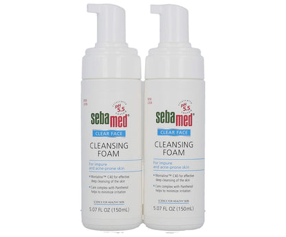 Sebamed Clear Face Cleansing Foam - Gentle, pH Balanced Face Wash for Sensitive Skin, 5.07 fl oz