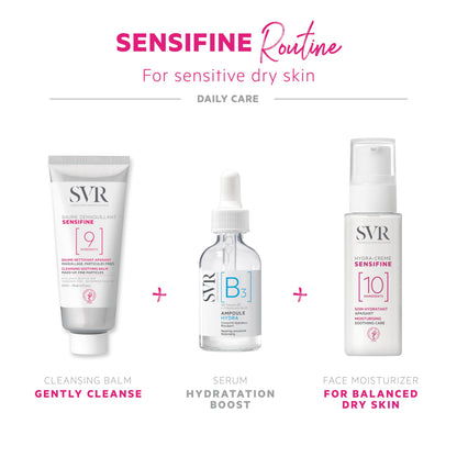 SVR Sensifine Hydra Moisturizing Cream for Dry & Sensitive Skin - Natural Skincare, Hydrating & Nourishing Cream, 1.35 fl oz
