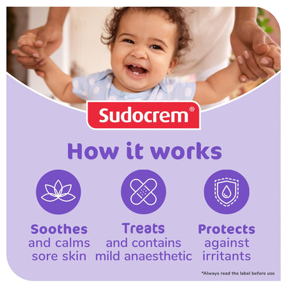 Sudocrem Baby Care Cream 125g - Diaper Rash Relief & Skin Protection
